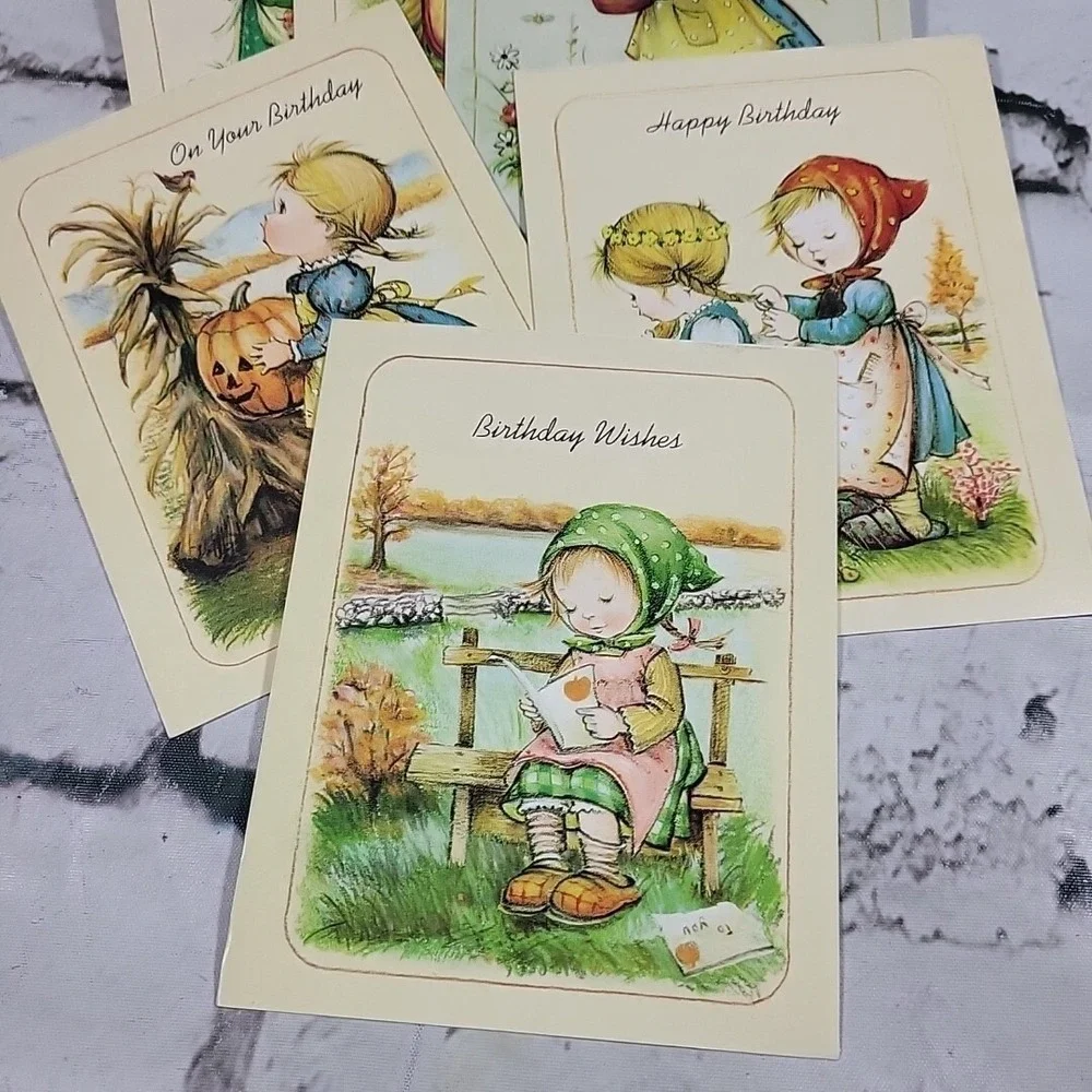 Vtg Anneliese Little Helpers Little Children Greeting Cards Lot Of 11 Assorted